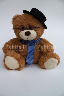 Fair Trade Photo Clothing, Colour image, Exams, Glasses, Graduation, Hat, Indoor, New Job, Peru, South America, Studio, Teddybear, Tie, Vertical