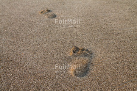 Fair Trade Photo Beach, Closeup, Colour image, Footstep, Peru, Sand, South America, Spirituality, Travel