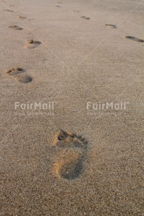 Fair Trade Photo Beach, Closeup, Colour image, Footstep, Peru, Sand, South America, Spirituality, Travel