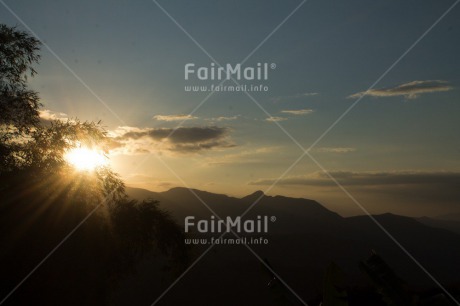 Fair Trade Photo Colour image, Condolence-Sympathy, Evening, Light, Mountain, Nature, Outdoor, Peru, Rural, Scenic, South America, Sun, Sunset, Travel