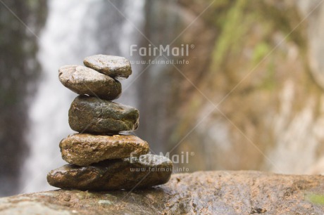 Fair Trade Photo Balance, Colour image, Condolence-Sympathy, Nature, Peru, South America, Stone, Waterfall, Wellness