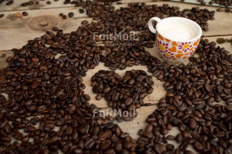 Fair Trade Photo Closeup, Coffee, Colour image, Cup, Food and alimentation, Heart, Peru, South America