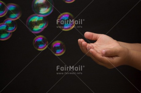 Fair Trade Photo Activity, Christmas, Closeup, Dreaming, Hand, Hope, Horizontal, Peru, Playing, Soapbubble, South America, Studio, Transparent, Water