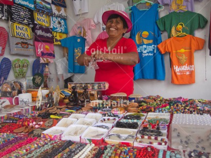 Fair Trade Photo Colour image, Entrepreneurship, Horizontal, Latin, One woman, People, Peru, Selling, Smiling, South America