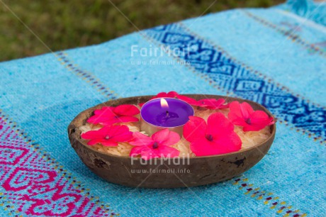 Fair Trade Photo Candle, Colour image, Condolence-Sympathy, Flame, Flower, Horizontal, Peru, South America, Thinking of you, Wellness