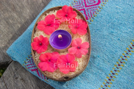 Fair Trade Photo Candle, Colour image, Condolence-Sympathy, Flame, Flower, Horizontal, Peru, South America, Thinking of you, Wellness