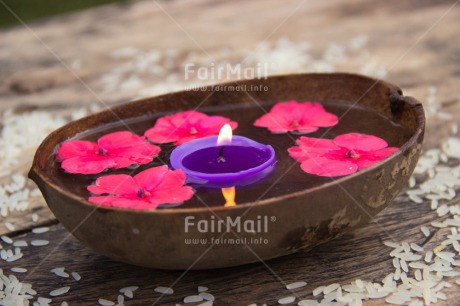Fair Trade Photo Candle, Colour image, Condolence-Sympathy, Flame, Flower, Horizontal, Peru, South America, Thinking of you, Wellness