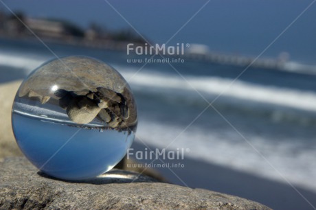 Fair Trade Photo Artistique, Beach, Colour image, Glass, Horizontal, Peru, Sea, South America, Spirituality, Stone, Transparent, Wellness