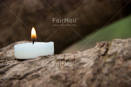 Fair Trade Photo Candle, Christmas, Colour image, Condolence-Sympathy, Flame, Horizontal, White