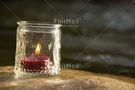 Fair Trade Photo Candle, Christmas, Colour image, Condolence-Sympathy, Horizontal, Red, Spirituality, Wellness