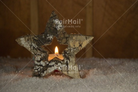 Fair Trade Photo Candle, Christmas, Colour image, Flame, Horizontal, Peru, South America, Star