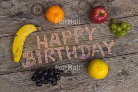 Fair Trade Photo Birthday, Colour image, Food and alimentation, Fruits, Health, Horizontal, Letter, Peru, South America