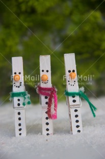 Fair Trade Photo Christmas, Colour image, Peru, Snowman, South America, Vertical