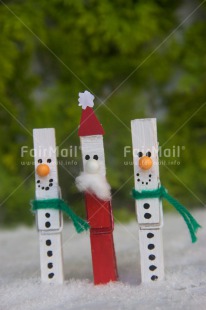 Fair Trade Photo Christmas, Colour image, Peru, Santaclaus, Snowman, South America, Vertical