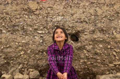 Fair Trade Photo Colour image, Dreaming, Emotions, Happiness, Horizontal, One girl, People, Peru, Portrait halfbody, Smiling, South America
