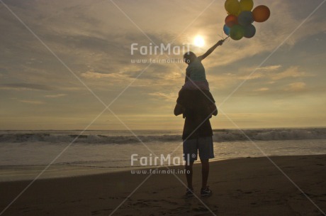 Fair Trade Photo Balloon, Colour image, Emotions, Happiness, Horizontal, Peru, Shooting style, Silhouette, South America, Sunset