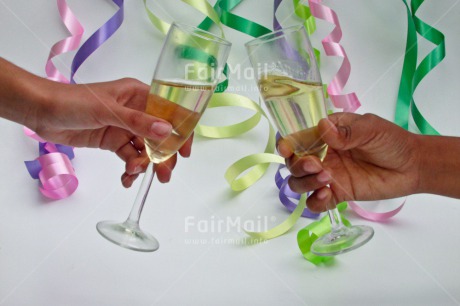 Fair Trade Photo Champagne, Closeup, Colour image, Congratulations, Decoration, Invitation, Marriage, Party, Peru, South America, Wedding