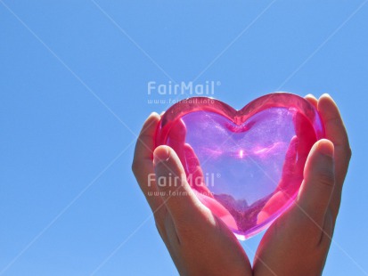 Fair Trade Photo Blue, Closeup, Hand, Heart, Horizontal, Love, Mothers day, Peru, Pink, Sky, South America, Summer, Valentines day