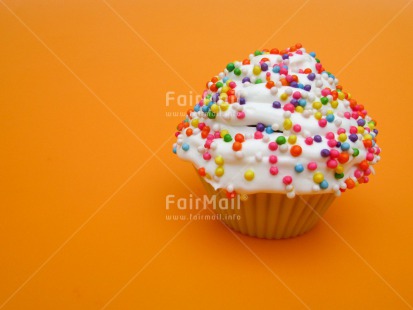 Fair Trade Photo Birthday, Closeup, Cupcake, Food and alimentation, Fruits, Horizontal, Invitation, Orange, Party, Peru, South America, Studio, Sweets