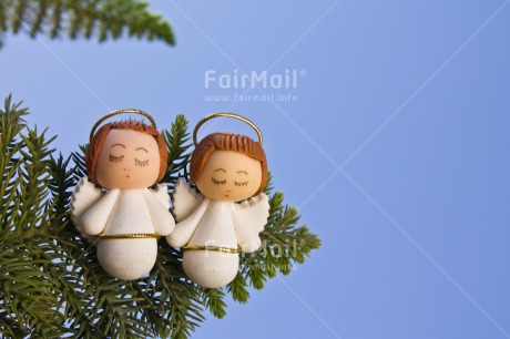 Fair Trade Photo Angel, Christmas, Colour image, Friendship, Green, Horizontal, Peru, South America, Together, Tree, White