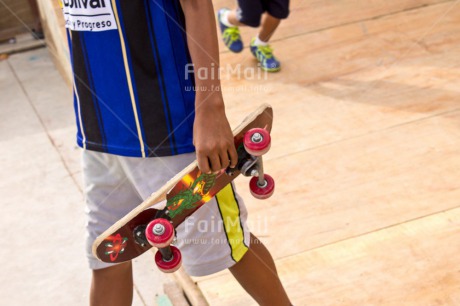 Fair Trade Photo Closeup, Colour image, Horizontal, Peru, Skateboard, South America