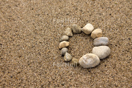 Fair Trade Photo Beach, Birthday, Circle, Colour image, Condolence-Sympathy, Horizontal, Peru, Round, South America, Stone, Zero