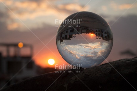 Fair Trade Photo Artistique, Colour image, Evening, Glass, Horizontal, Peru, South America, Sunset, Transparent