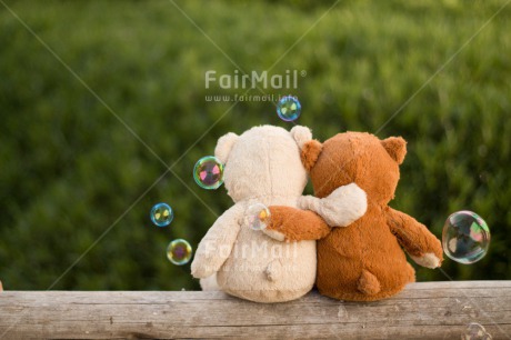 Fair Trade Photo Colour image, Dreaming, Friendship, Horizontal, Love, Peru, Soapbubble, South America, Teddybear, Valentines day