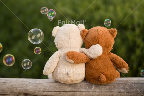 Fair Trade Photo Colour image, Dreaming, Friendship, Horizontal, Love, Peru, Soapbubble, South America, Teddybear, Valentines day