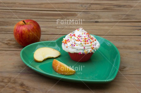 Fair Trade Photo Apple, Birthday, Colour image, Cupcake, Food and alimentation, Fruits, Health, Horizontal, Mothers day, Party, Peru, South America