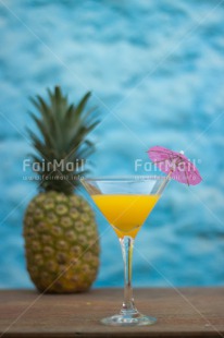 Fair Trade Photo Cocktail, Colour image, Food and alimentation, Fruits, Holiday, Party, Peru, Pineapple, South America, Summer, Vertical