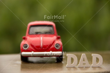 Fair Trade Photo Car, Colour image, Father, Fathers day, Horizontal, Letters, Outdoor, Peru, Red, Road, South America, Street, Text, Transport, Travel
