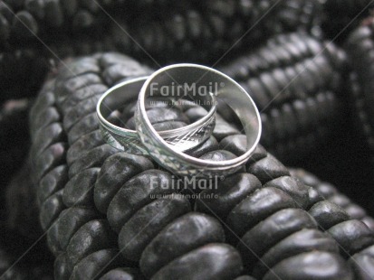 Fair Trade Photo Black and white, Closeup, Congratulations, Corn, Food and alimentation, Horizontal, Love, Marriage, Peru, Ring, South America