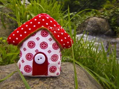 Fair Trade Photo Colour image, Focus on foreground, Horizontal, House, Multi-coloured, New home, Outdoor, Peru, South America, Tabletop