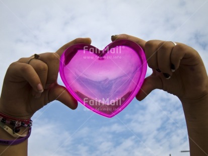 Fair Trade Photo Colour image, Hand, Heart, Horizontal, Love, Outdoor, Peru, Pink, Seasons, Sky, South America, Summer, Tabletop, Valentines day