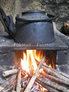 Fair Trade Photo Activity, Colour image, Cooking, Day, Fire, Friendship, Indoor, New home, Peru, Rural, South America, Teapot, Vertical, Welcome home