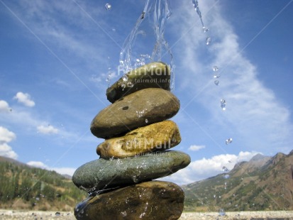 Fair Trade Photo Balance, Colour image, Condolence-Sympathy, Day, Get well soon, Horizontal, Nature, Outdoor, Peru, Rural, Scenic, Sky, South America, Spirituality, Stone, Thinking of you, Water, Wellness