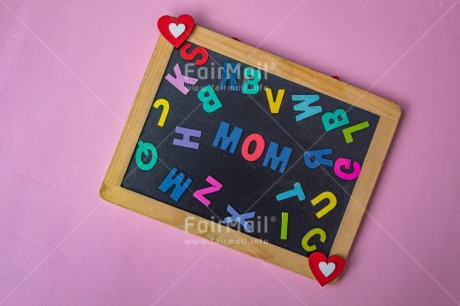 Fair Trade Photo Blackboard, Colour, Heart, Letter, Mom, Mother, Mothers day, Object, People, Pink, Text