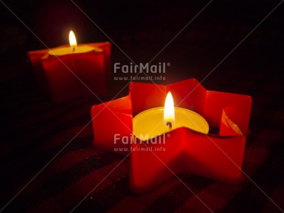 Fair Trade Photo Candle, Christmas, Closeup, Colour image, Flame, Horizontal, Peru, Seasons, South America, Star, Studio, Warmth, Winter