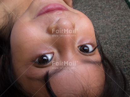 Fair Trade Photo 5 -10 years, Activity, Colour image, Horizontal, Latin, Looking at camera, One girl, People, Peru, Portrait headshot, South America