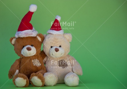 Fair Trade Photo Christmas, Colour image, Friendship, Green, Horizontal, Peru, South America, Studio, Teddybear, Together