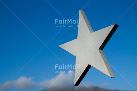 Fair Trade Photo Blue, Christmas, Colour image, Peru, Sky, South America, Star, White
