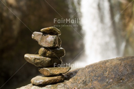 Fair Trade Photo Balance, Closeup, Colour image, Condolence-Sympathy, Day, Outdoor, Peru, South America, Spirituality, Stone, Waterfall, Wellness