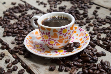 Fair Trade Photo Closeup, Coffee, Colour image, Cup, Food and alimentation, Peru, South America