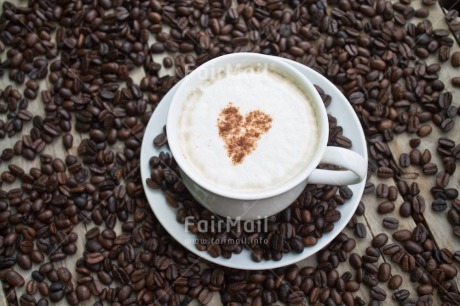 Fair Trade Photo Closeup, Coffee, Colour image, Cup, Food and alimentation, Heart, Peru, South America