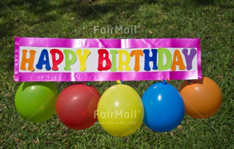 Fair Trade Photo Balloon, Birthday, Closeup, Day, Grass, Horizontal, Letter, Outdoor, Peru, South America