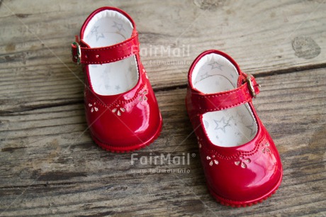 Fair Trade Photo Birth, Closeup, Colour image, Girl, Horizontal, New baby, People, Peru, Red, Shoe, South America