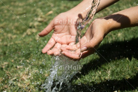 Fair Trade Photo Closeup, Colour image, Environment, Hand, Horizontal, Peru, Shooting style, South America, Sustainability, Transparant, Water