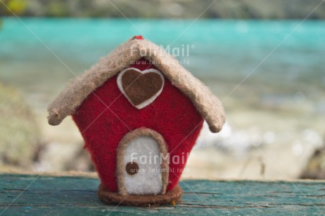 Fair Trade Photo Colour image, Heart, Horizontal, House, Love, New home, Peru, Red, South America