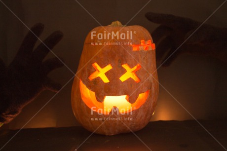 Fair Trade Photo Colour image, Halloween, Horizontal, Peru, Pumpkin, Smile, South America